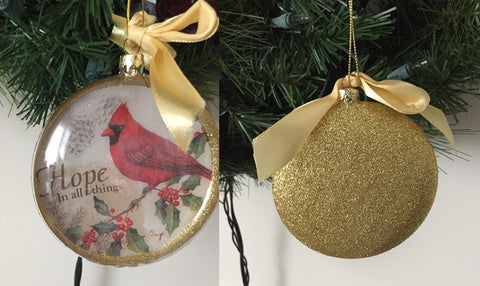 Hope in all things ornament