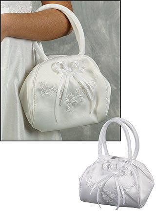 Embroidered First Communion Purse