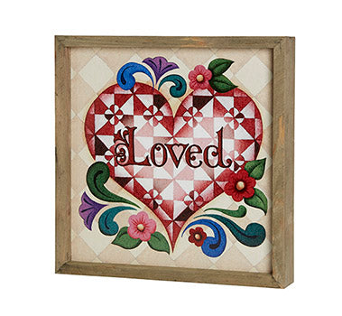 Jim Shore- Loved- Framed Print