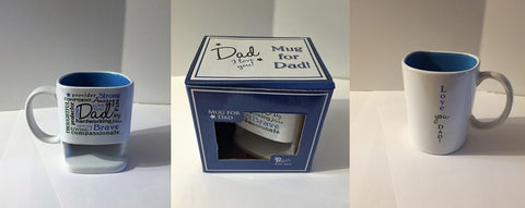 Word art mug "Dad" with cookie holder