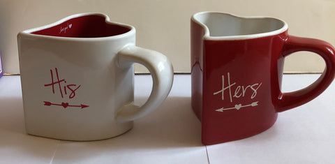 His & Hers Mug Set 8 oz. mug set