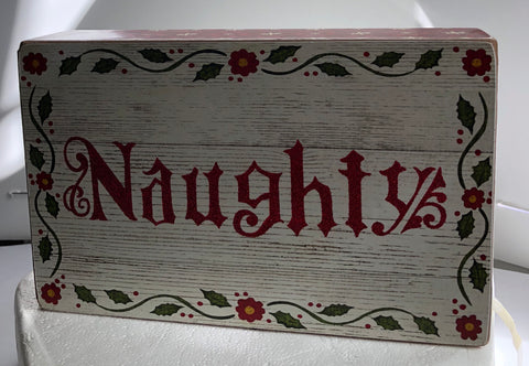 Jim Shore Naughty Wooden Wall Decor