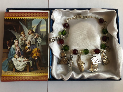 Christmas Rosary Bracelet