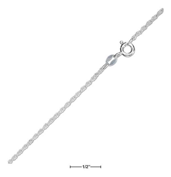 Sterling Silver Pendant Rope Chain (1.5mm)