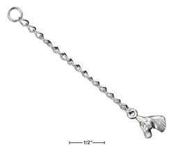 Sterling silver 2 curb chain extender with puff heart – Allen's