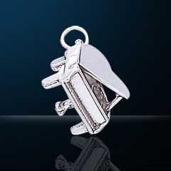 Nebula tech metal grand piano pendant