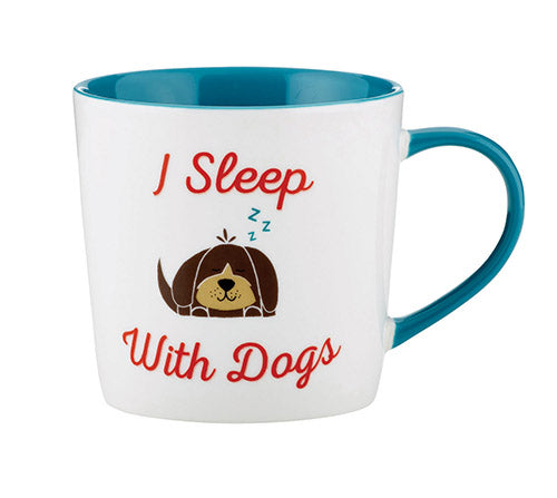 I Sleep With Dogs 14 oz. Mug