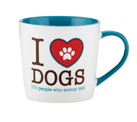 Mug I Heart Dogs. It's People Who Annoy Me.