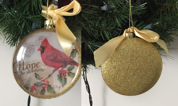 Hope in all things ornament