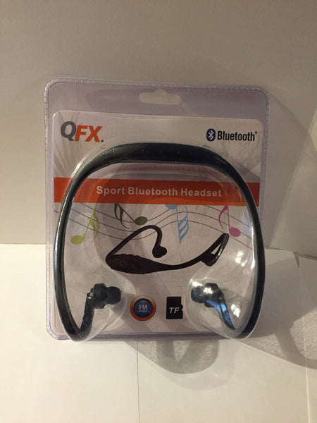 QFX Sport Bluetooth Headphones with Microphone-Grey