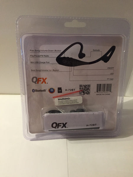 QFX Sport Bluetooth Headphones with Microphone-Grey