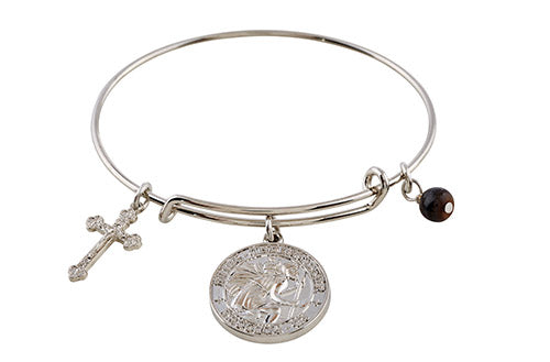 Be Blessed Bangle Bracelet - St. Christopher
