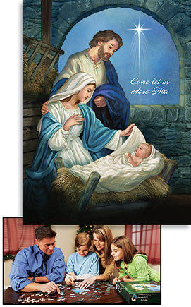 Come Let Us Adore Him Jigsaw Puzzle Set