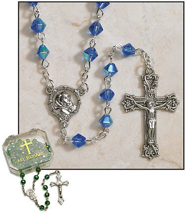 Sapphire Rosaries 20.5" (4 in set)