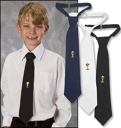 First Communion Adjustable Ties with Tie Tack