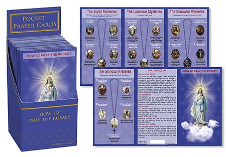 How To Pray The Rosary Pocket Card 