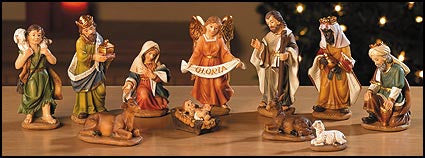 3.5" H 11-pc Nativity Set