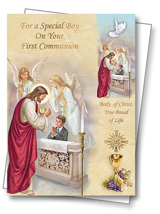 Greeting Card with Envelope for First Communion 