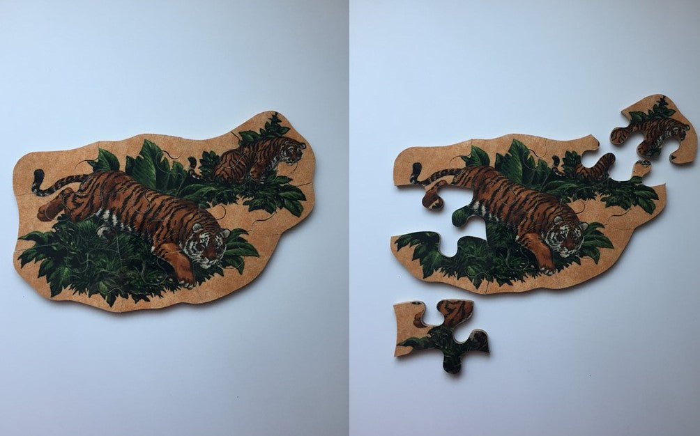 Two Tigers Wooden Puzzle
