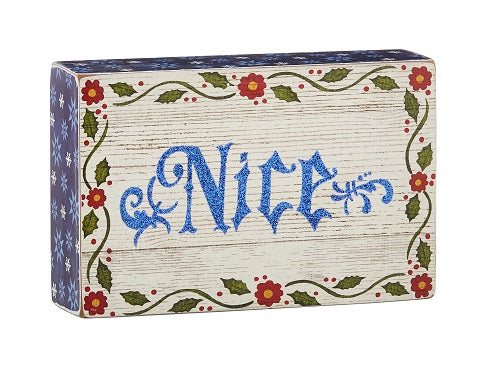 Jim Shore Wooden Nice Sign