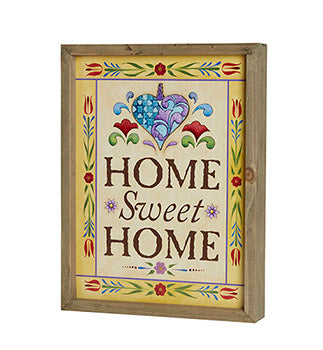 Jim Shore- Home Sweet Home- Framed Print