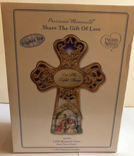 Precious Moments Share The Gift Of Love LED Musical Cross Box front