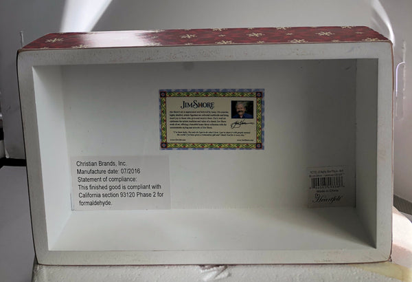 Jim Shore Naughty Wooden Wall Decor back view