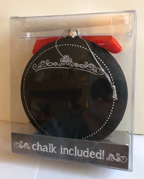 Chalkboard Blessings Ornament-Jesus is our gift