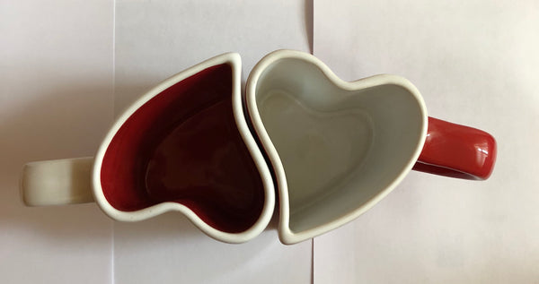 His & Hers Mug Set 8 oz. mug set top view