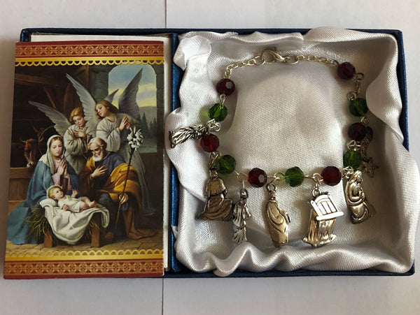 Christmas Rosary Bracelet