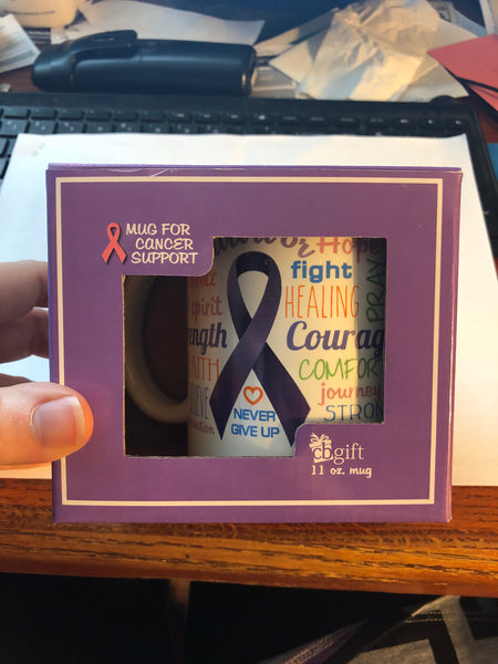 Cancer Support Mug 11oz-Shown boxed