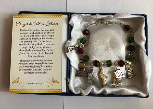 Christmas Rosary Bracelet